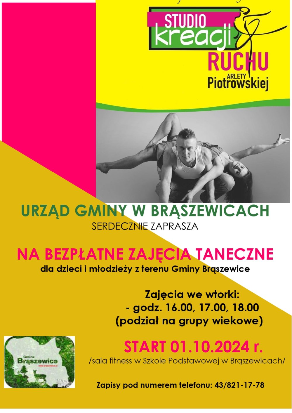 Plakat - zajęcia taneczne