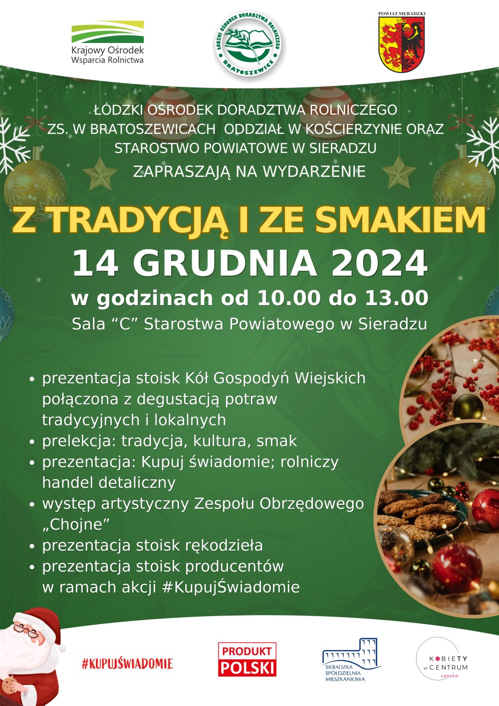 Plakat- Z tradycją i ze smakiem