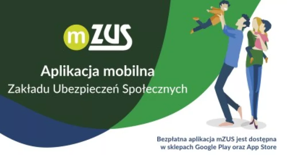 reklama aplikacji mobilnej Zakładu Ubezpieczeń Społecznych