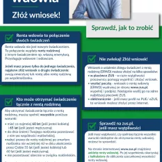 Renta wdowia - ulotka